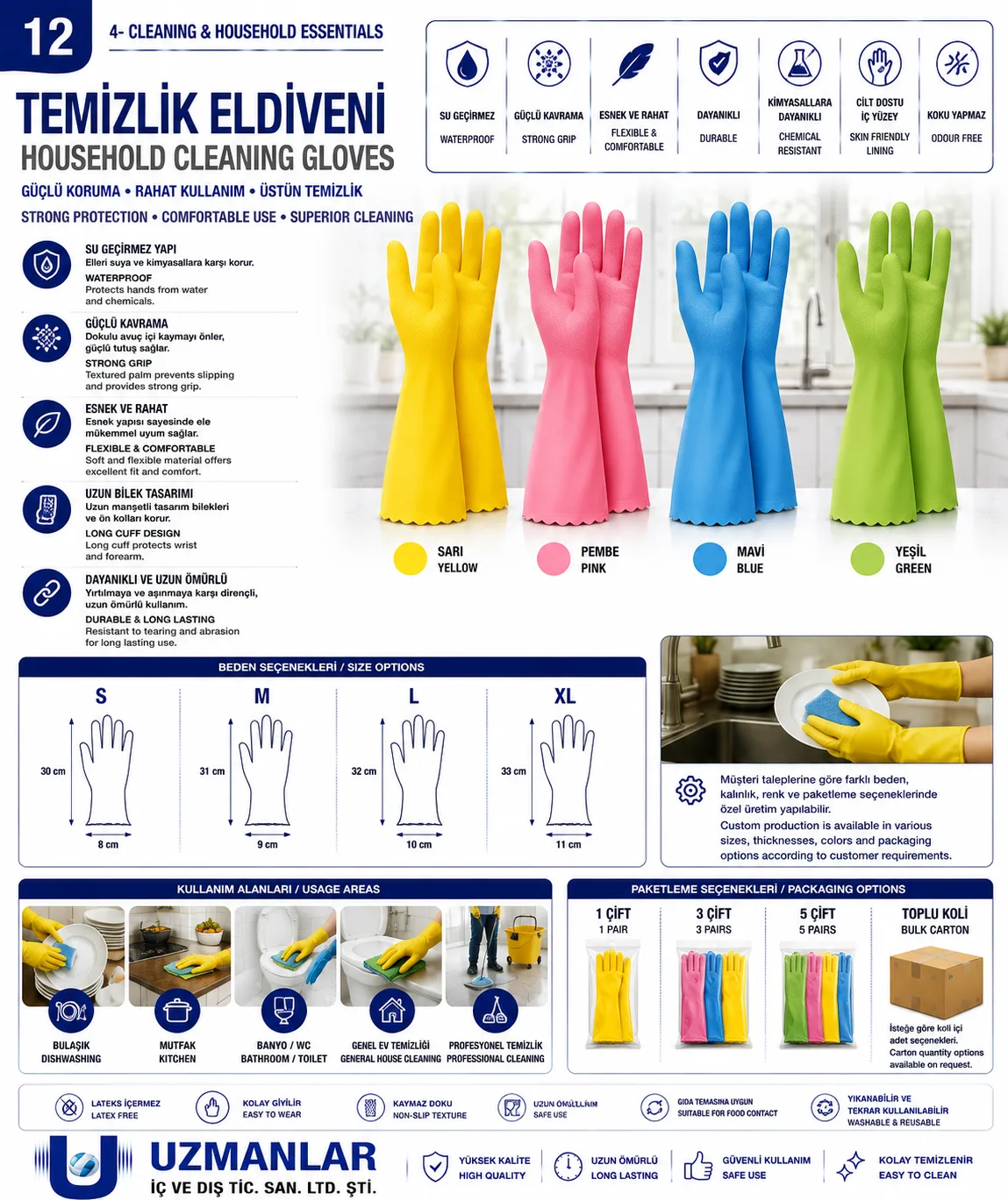 Household Cleaning Gloves