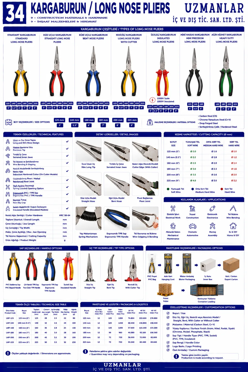 Long Nose Pliers